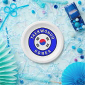 Assiettes En Carton Taekwondo (Fête)