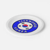 Assiettes En Carton Taekwondo (Angle)