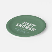 Assiettes En Carton Tailgate baby shower fun bleu football thème (Angle)