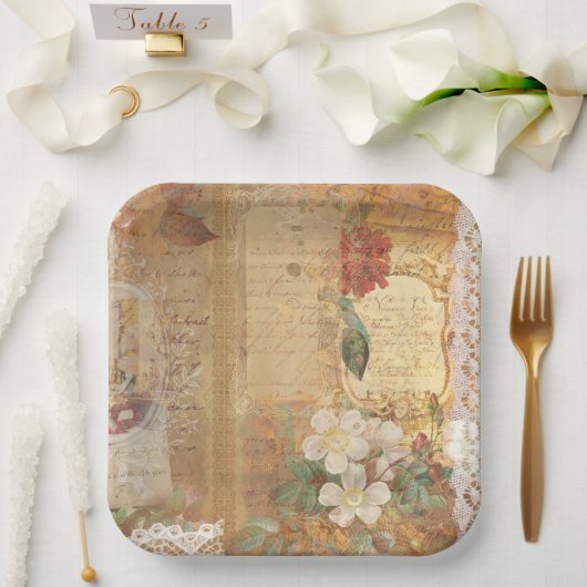 Assiettes En Carton Taille : Plaques de papier de 9 po (Mariage)