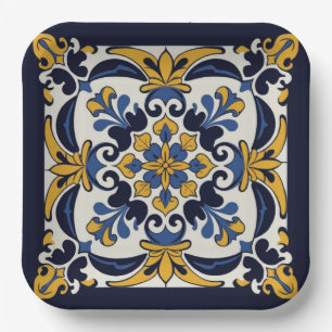 Assiettes En Carton Talavera Carrelage Cinco