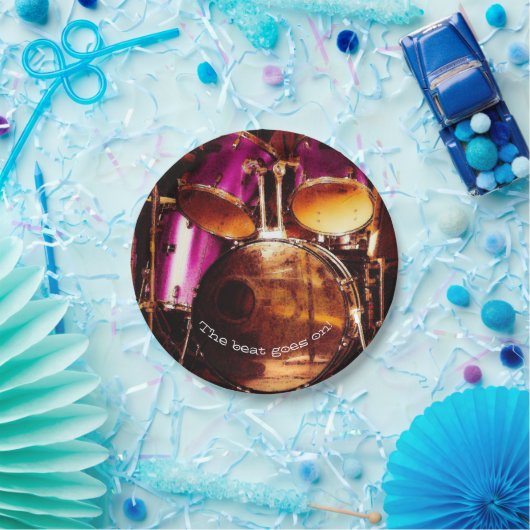 Assiettes En Carton Tambours, confiture extérieure (Fête)