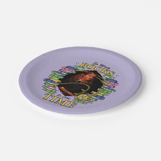 Assiettes En Carton Tant De Livres, Si Peu De Temps (Angle)