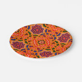 Assiettes En Carton Tapis coloré d'époque (Angle)