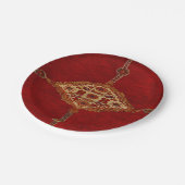 Assiettes En Carton Tapis de Perse - conception audacieuse (Angle)