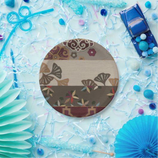 Assiettes En Carton Tapisserie automnale II (Fête)