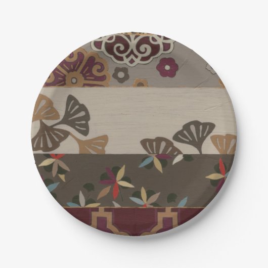 Assiettes En Carton Tapisserie automnale II (Devant)