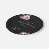 Assiettes En Carton Tapisserie florale (Angle)