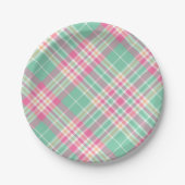 Assiettes En Carton Tartan Clan Stewart Plaid Black Red Check Motif (Devant)
