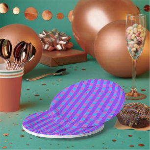 Assiettes En Carton Tartan de Bubblegum,
