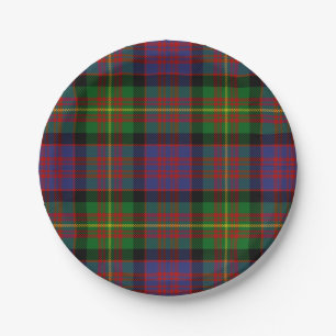 Assiettes En Carton Tartan de Carnegie de clan