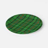Assiettes En Carton Tartan de Ross de clan (Angle)
