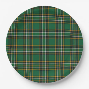 Assiettes En Carton Tartan national irlandais