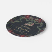 Assiettes En Carton Tartan Plaid Preppy Christmas Party Paper Plates (Angle)