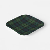 Assiettes En Carton Tartan Tissu Plaque en papier (Angulaire)
