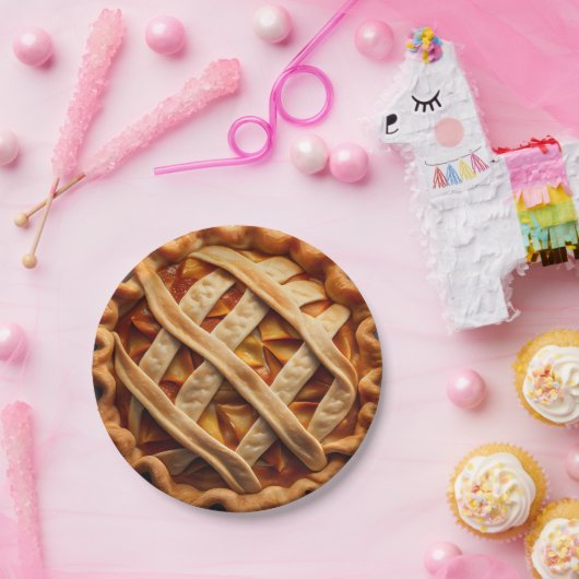 Assiettes En Carton Tarte à la pomme (Fête)