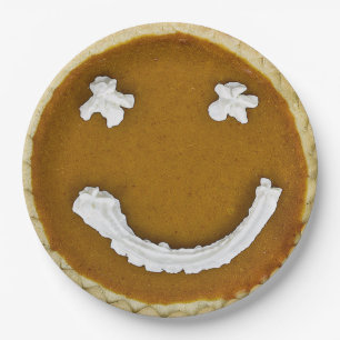 Assiettes En Carton Tarte au potiron visage