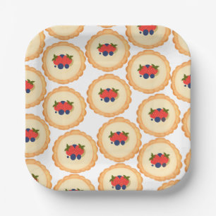 Assiettes En Carton Tarte aux fruits