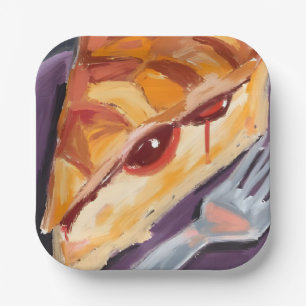Assiettes En Carton Tarte aux pommes de Thanksgiving Aquarelle
