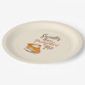 Assiettes En Carton Tarte plus douce que Citrouille (Angle)