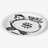 ASSIETTES EN CARTON T'AS DE L'ARGENT ? (Angle)