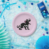 Assiettes En Carton Tasmanie DEVIl - Australie - Faune - Parti rose (Fête)