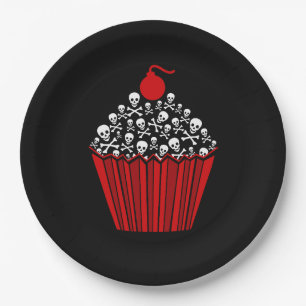 Assiettes En Carton {{{ Tasty Skull Cupcake }}}