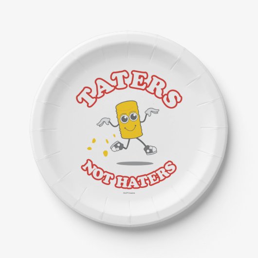 Assiettes En Carton Taters pas haïr (Devant)