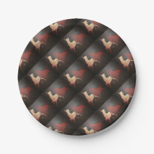 Assiettes En Carton Taurean Bulls Animal Art
