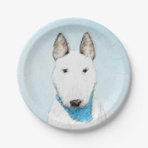Assiettes En Carton Taureau Terrier - Cute Original Chien Art
