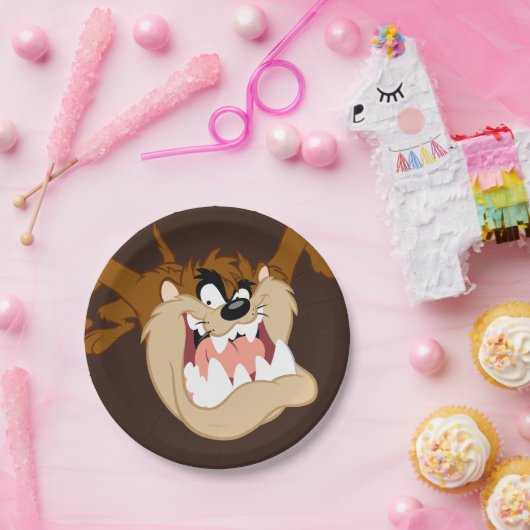 Assiettes En Carton TAZ™ Evil Grin (Fête)