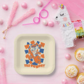 Assiettes En Carton TAZ™ Hungry Smashing Through Checker (Fête)