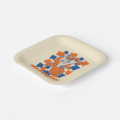 Assiettes En Carton TAZ™ Hungry Smashing Through Checker (Angulaire)