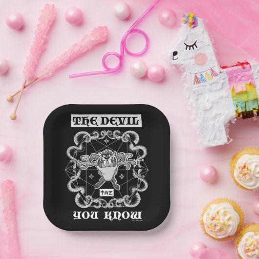 Assiettes En Carton TAZ™ Le Diable que vous connaissez (Fête)
