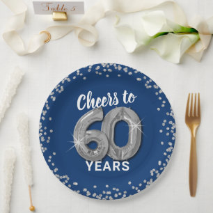 Assiettes En Carton Tchèques modernes pour les 60 ans d'anniversaire