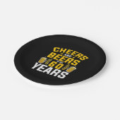 Assiettes En Carton Tchin Tchin Bière Et Bières Pour Mes 60 Ans Naissa (Angle)