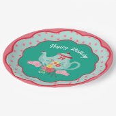 Assiettes En Carton Tea Party Anniversaire Déjeuner (Angle)