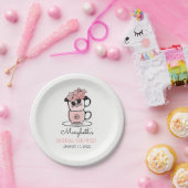 Assiettes En Carton Tea Teacup Fleurs Fête des mariées Plaques en papi (Fête)
