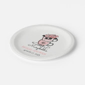 Assiettes En Carton Tea Teacup Fleurs Fête des mariées Plaques en papi (Angle)