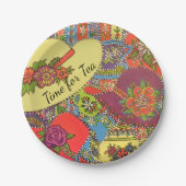 Assiettes En Carton Tea Time Casquettes (Devant)