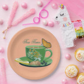 Assiettes En Carton Tea Time Cup & Saucer Plaques en papier (Fête)