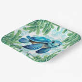 Assiettes En Carton Teal Blue Sea Turtle Garçon Bébé Douche (Angulaire)
