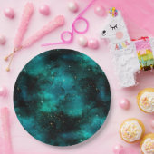 Assiettes En Carton Teal galaxy Series Design 1 (Fête)