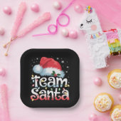 Assiettes En Carton Team Santa Claus Christmas Family Matching Pajama (Fête)