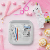 Assiettes En Carton Technical Drawing Office Supplies (Fête)