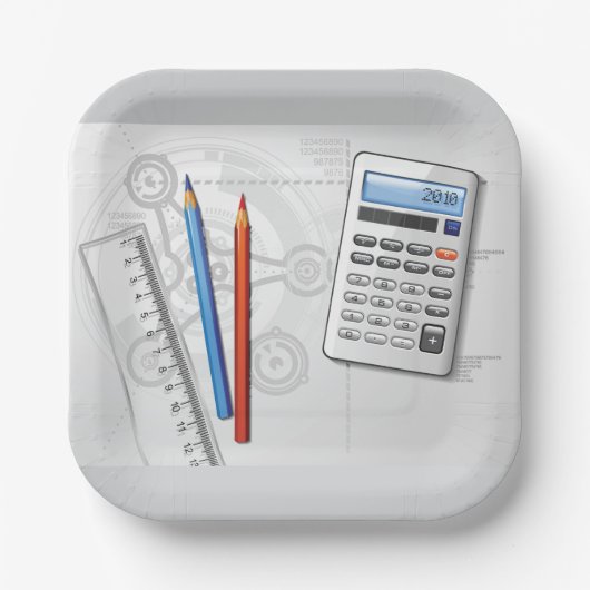 Assiettes En Carton Technical Drawing Office Supplies (Recto)