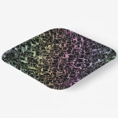 Assiettes En Carton techno rainbo : (Angulaire)