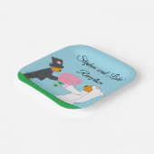 Assiettes En Carton Tedding Bears Se Marier Carré Réception (Angulaire)