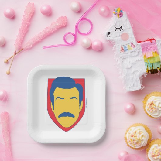 Assiettes En Carton Teddy Badge (Fête)