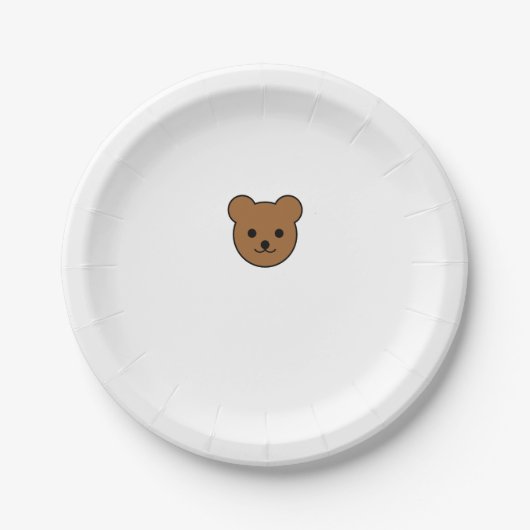 Assiettes En Carton Teddy Bear (Devant)